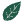 Pixelated raster version of the leaf artwork